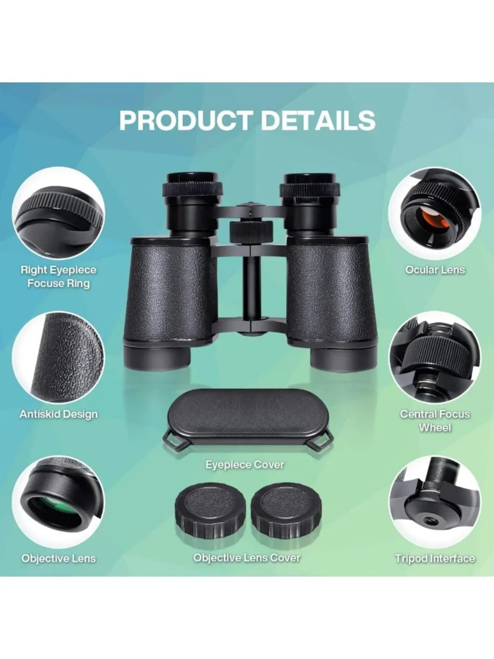 High-Powered 10x25 Waterproof Binoculars for Bird Watching, Travel & Stargazing